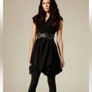 All Saints Black Dahlia asymmetrical dress Size US 6
